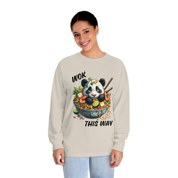 Strange & Cozy Noodle Nest Panda, Cotton Comfort, S-3XL Classic Long Sleeve