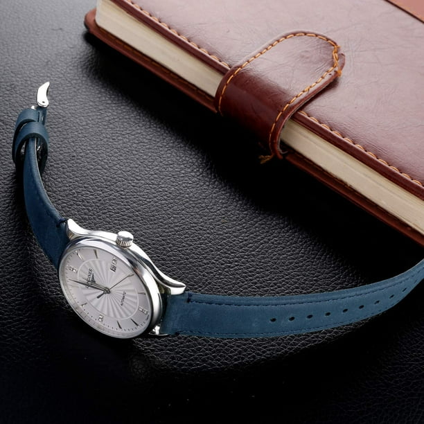 Quick Release Leather Watch Band Top Grain Leather Watch Strap