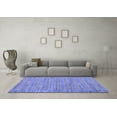thumbnail image 3 of Ahgly Company Machine Washable Indoor Rectangle Abstract Blue Modern Area Rugs, 3' x 5', 3 of 4