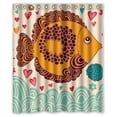 thumbnail image 1 of BSDHOME Fish Shower Curtain 60x72 inches, 1 of 1
