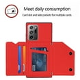 thumbnail image 3 of Back Flip Wallet Case for Samsung Galaxy Note 20 Ultra, Slim Skin Friendly PU Leather Folio Case with Stand Card Slots Magnetic Closure Wrist Strap Phone Cover for Samsung Galaxy Note 20 Ultra,Red, 3 of 11