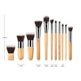 thumbnail image 3 of GHSOHS Portable Mini Makeup Brushes Set 11 Pcs Short Makeup Brush Foundation Powder Concealers Eyeshadows Blush Eyeshadows Lip Face Brushes, 3 of 9