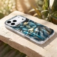 thumbnail image 4 of For iPhone 14 Pro Max Phone Case,Support For Mag-Safe,Luxury Bling Gilded Starry River Pattern Back Design,Ultra Slim Shockproof Anti-Scratch Drop Protection,Non-Slim Thin Phone Case,D, 4 of 14