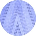 thumbnail image 1 of Ahgly Company Indoor Round Abstract Blue Contemporary Area Rugs, 6' Round, 1 of 4