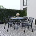 thumbnail image 4 of Sanibel Black Outdoor Dining Table, 4 of 10