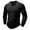 Black, variant on LUOGENLI Male T-shirts for Mens Mens Autumn and Winter Fashion Henley Shirts Long Sleeve Button Cotton T Shirt 4xl Mens T-shirts Graphic Tees St. Patrick's Day Blue M