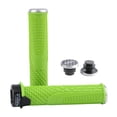 thumbnail image 2 of Neinkie 1 Set Handlebar Grips Stable Integrated Lock Ring Non-slip Rubber Shock Absorption Handle Grips for Mountain Bikes, 2 of 9
