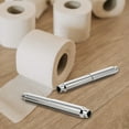 thumbnail image 4 of ETHZZLE Porte-Papier Toilette à Ressort Rouleau 1ensemble Acier Inoxydable Argent 6.3x0.75x0.75 Po Usage Hôtel, 4 of 8