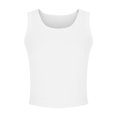 thumbnail image 4 of Besolor Women's Summer Crop Tank Top Lace Trim Sleeveless Basic Tee Shirts Casual Slim Fitted Going out Blouse, 4 of 5
