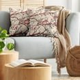 thumbnail image 5 of Ambesonne Flower Throw Pillow Cover 2 Pack, Branches of a Spring Season, 24", Vermilion Beige, 5 of 5