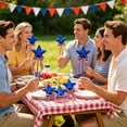 thumbnail image 6 of Boovnll Patriotic Stars Stems, Artificial White Blue Red Stars Stems 4th of July Table Decorations for Home, Dining Table Centerpiece Decor, 4th of July Decorations, 6 of 6