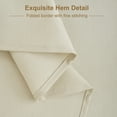 thumbnail image 5 of Inosoo Faux Linen Fabric Rectangle Tablecloth, 60"x120" Stain and Wrinkle Resistant Washable Table Cover, Beige, 5 of 11