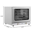 thumbnail image 3 of 23 in. Countertop Convection Oven for Half-Size Pans with 4 Racks and 2800W of Power in Stainless-Steel - 208/240V, 2.3 cu. ft., 3 of 13