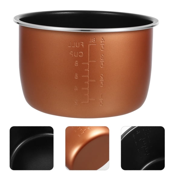 DEEPCRAFF Non-Stick Stainless Steel Replacement Rice Cooker Pot for Electric Rice Cooker, 1 Set and Easy to Clean