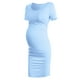 thumbnail image 1 of Vestido de maternidad MUSIDORA Azul Cintura Elástica Transpirable, 1 of 6