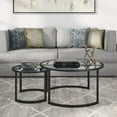 thumbnail image 2 of Evelyn&Zoe Mitera Round Nested Coffee Table, Blackened Bronze, 2 of 11