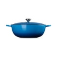 thumbnail image 3 of Horno holandés Le Creuset Signature de hierro fundido de 7,5 litros, color azul marsellés, 3 of 5