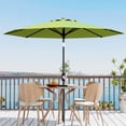 thumbnail image 7 of 9FT Outdoor Patio Umbrella with Double-Layer Vented Canopy, UPF 50+ UV Protection, 8-Rib Steel Frame, Crank & Tilt Mechanism, Detachable Pole, Backyard, Deck, or Poolside, 7 of 7