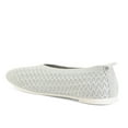 thumbnail image 3 of BERNIE MEV Women's Safira Peony Perforated Slip On Flats Casual Shoes (Gray, 36), 3 of 6