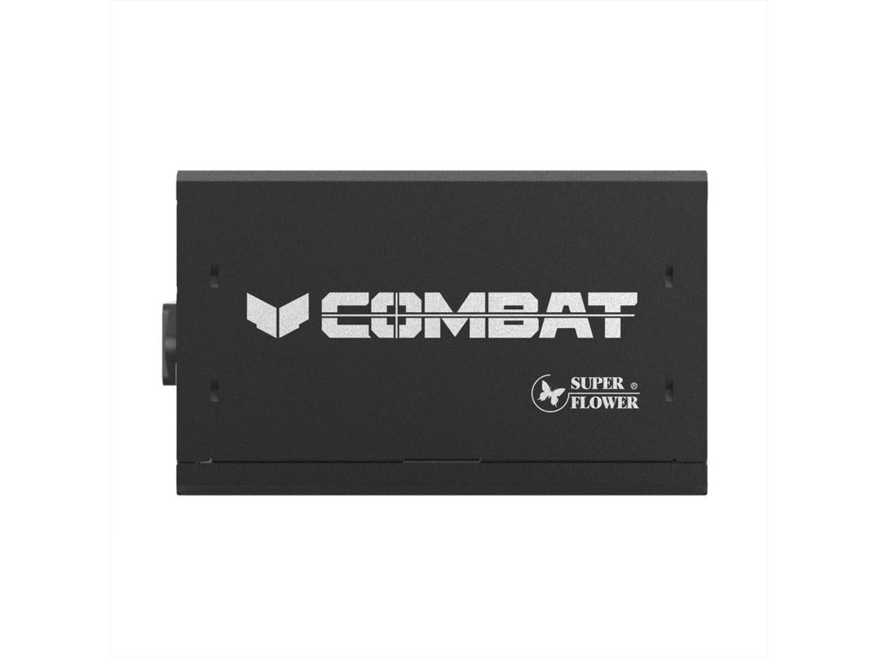 Super Flower Combat FG 650W 80+ Gold, Full Modular, ATX 3.1 / PCIe 5.0, W/12V-2x6 Cable (2x8pin - 16pin native cables) , Power Supply, FDB Fan, SF-650C12FG, Black version