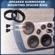 thumbnail image 2 of Anillo espaciador de altavoz Unique Bargains para tweeter, adaptador espaciador de altavoz para Volkswagen Golf MK7 2 Set, 2 of 7