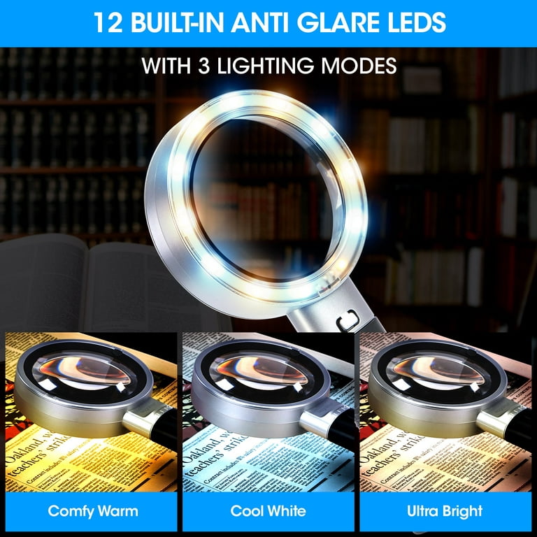 Magnifying Lens With Light 10x Power - Infinite Iris and Bernard