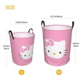 thumbnail image 5 of Large Laundry Basket with Handle, Hello Kitty Collapsible Laundry Hamper, Dirty Clothes Storage Basket for Living Room, Bathroom, Bedroom, College Dorm, 5 of 7