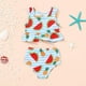 thumbnail image 2 of KATEA Toddler Baby Girls Summer Swimsuit Sleeveless Striped Swimwear Two-Piece Suit Beach Bikini, 2 of 4