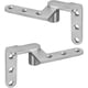 thumbnail image 3 of 2 bisagras de puerta pivotante, espesor 3 mm, acero inoxidable 201 de servicio pesado incrustadas Bisagras de puerta pivotante desplazadas con eje de 270 grados para puertas, ventanas y gabinetes, 3 of 5