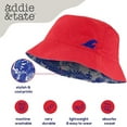 thumbnail image 5 of Addie & Tate Unisex Red Reversible Bucket Hat for Kids 3-6 Years Old, 5 of 6