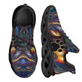 thumbnail image 1 of Zapatillas de deporte de malla con degradado de color para mujer, zapatos de plataforma con estampado de huella de perro, informales, 1 of 6
