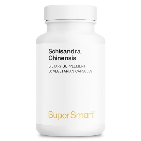 SuperSmart - Schisandra Chinensis 750mg per Day (High Strength) - 10-1 Extract - Schisandra Berry Supplement | Non-GMO & Gluten Free - 60 Vegetarian Capsules