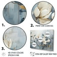 thumbnail image 3 of Designart "Tranquil Elegance Of White And Blue Magnolias" Magnolias Wall Decor, 3 of 7