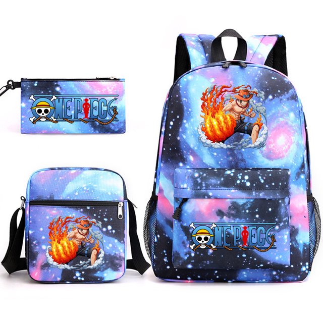 Lightning Pet Backpack Three Piece Set, Backpack Student Schoolbag