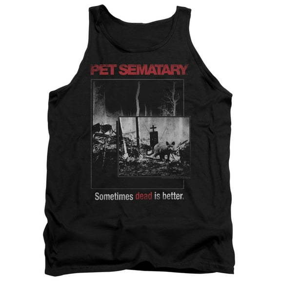 Pet Sematary Cat Poster Adult Tank Top Black