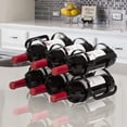 thumbnail image 2 of Mango Steam 6 Bottle Counter-top Wine Rack - Storage Organizer for Kitchen Countertops, Pantry, Fridge - (Black), 2 of 7