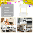 thumbnail image 5 of 360° Rotating Makeup Organizer, Bathroom Make Up Spinning Holder Rack, Large Capacity Cosmetics Storage Vanity Shelf Countertop-transparent, 5 of 5