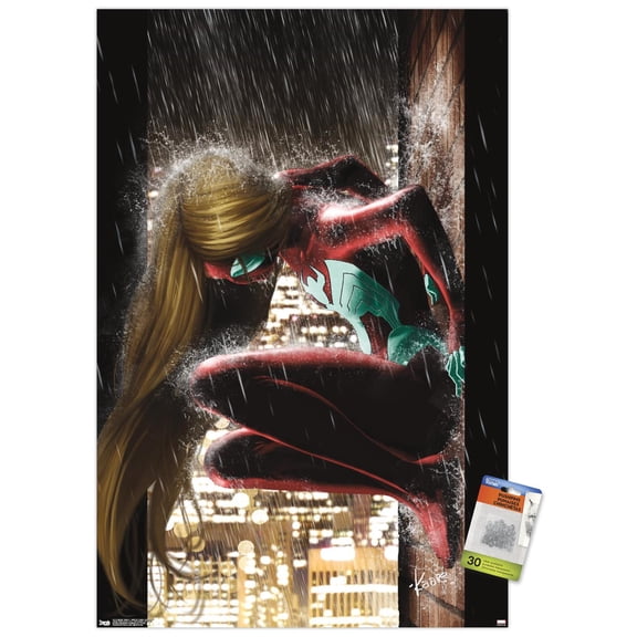 Marvel Comics Spider-Woman - Ultimates Cover #5 Wall Poster with Push Pins, 22.375" x 34"