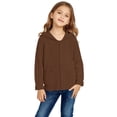 thumbnail image 3 of XXWXYD Children Toddler Autumn Fall Outerwear Zipper Hooded Sweatshirt Jacket Lightweight Windproof Coat Sweater Hoodie Fleec𝖾 Layer, 3 of 6