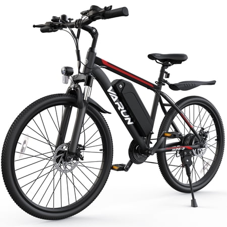 VARUN Electric Bike - 500W(Peak 750W Electric Bike for Adults 48V Removable Battery - 26" Ebike Up to 45 Miles, 20 MPH, 21 Speed Gears & Dual Front Fork Suspension