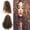 Brown, variant on Long Wavy Wig - Synthetic Curly Wig for Women, Adjustable Cap Heat Resistant Fiber Skin Top Natural Look, Black Brown Afro Volume, Cosplay Party Use Daily Wear Makeup Organizers