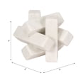 thumbnail image 4 of Marble Geometric Orb Sculpture for Home and Office Decor - Intersecting Accent for Bathroom, Living Room, Mantel, and Shelf - Stone Centerpiece Ornament for Coffee Table Decor - 4", White, 4 of 13