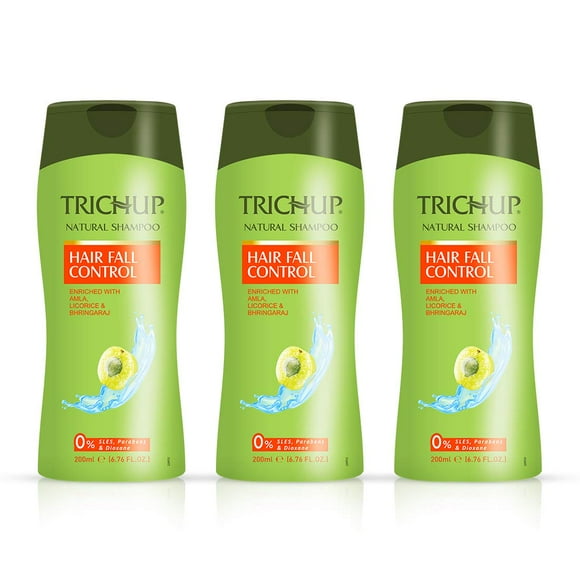 Trichup Hair Fall Control Herbal Hair Shampoo (200 ml x 3) (Pack of 3)