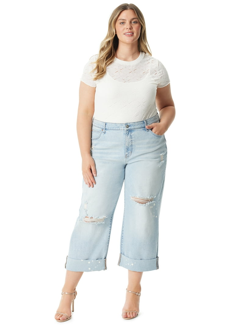 シズシズ Jessica Simpson Women's Zinnia Boyfriend Jeans - Walmart.com