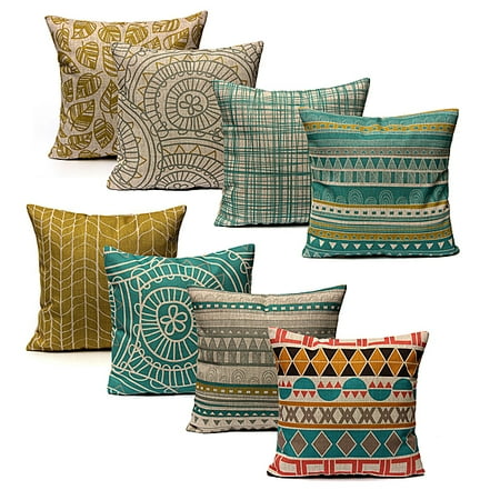 Large Sofa Cushions For Sale Fresh Geometric Home Decor Linen Waist Throw Pillow Case Sofa Cushion Cover,18''x18'' Cotton Linen Standard Decorative Pillowcase Pillowslip Pillow protector Case ()