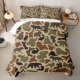 thumbnail image 2 of Manfei Wild Wolf Bed Spread Queen,Kawaii Squirrel Queen Coverlet Set,Brown,3pcs, 2 of 7