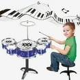 thumbnail image 4 of Kids Jazz Drum Set, Develop Rhythm  Coordination, Safe, Sturdy ABS Design, 4 of 6