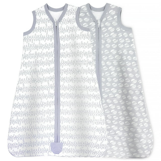 Baby Baby Wearable Blanket, Cotton Sleep Sacks for 612 Months, 2 Pack