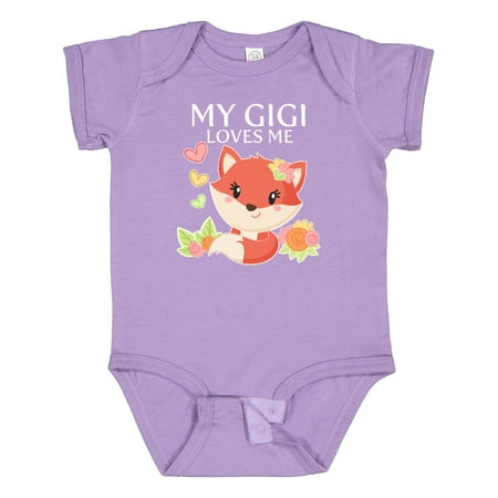 

Inktastic My Gigi Loves Me- Little Fox Gift Baby Boy or Baby Girl Bodysuit