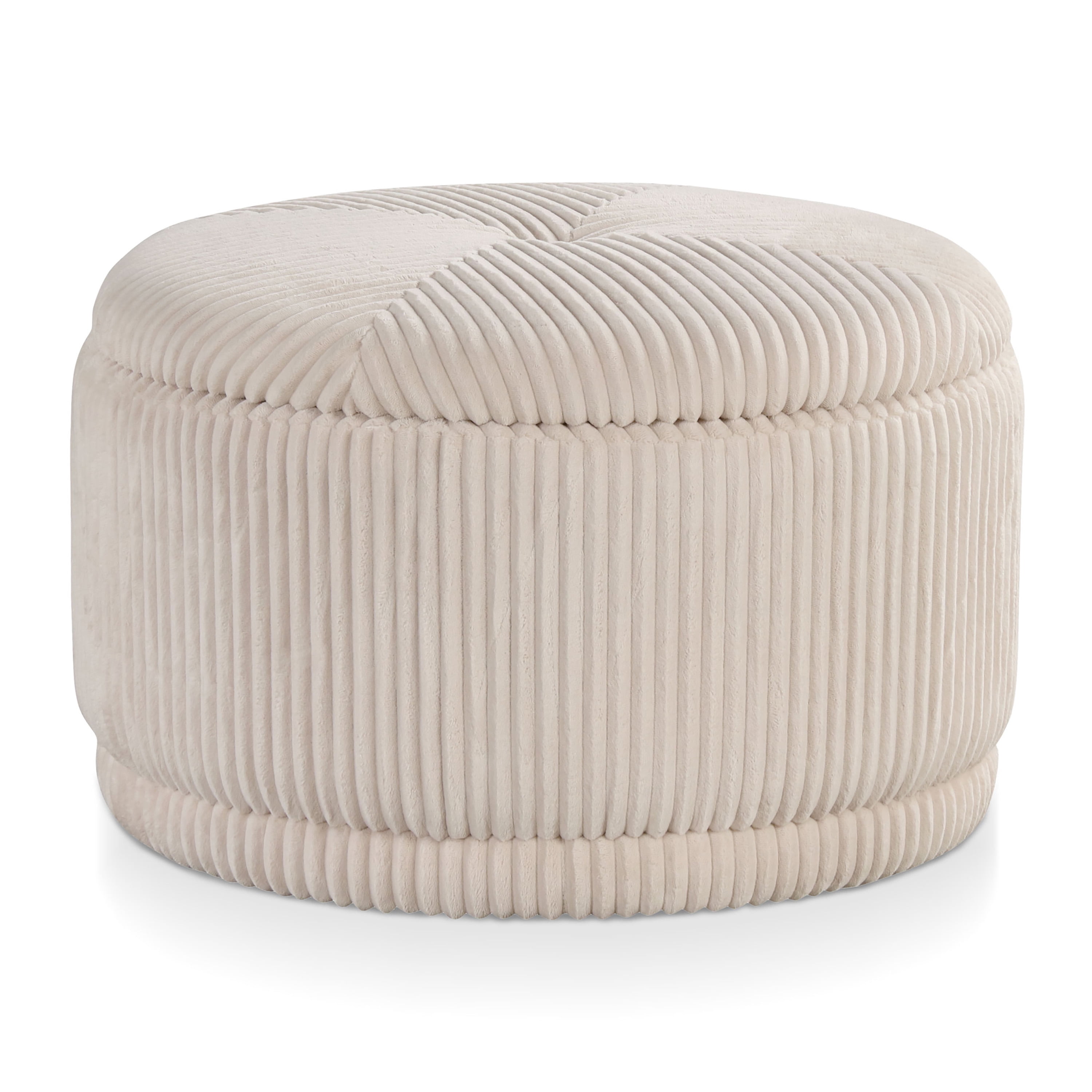 Furniture of America Cheri Modern Chenille Flip Top Storage Ottoman, Pink